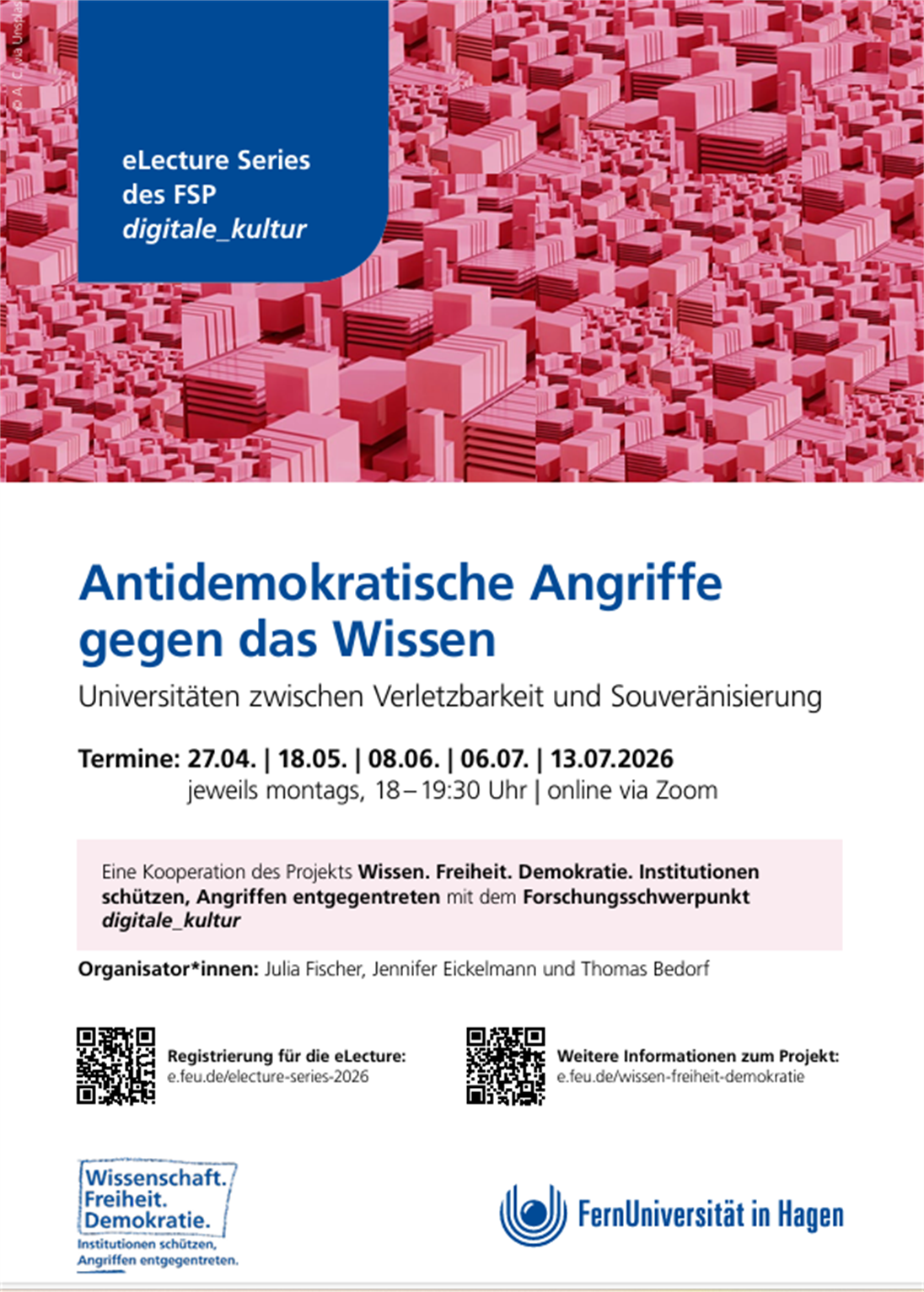 FernUni Hagen eLecture Series: Antidemokratische Angriffe gegen das Wissen